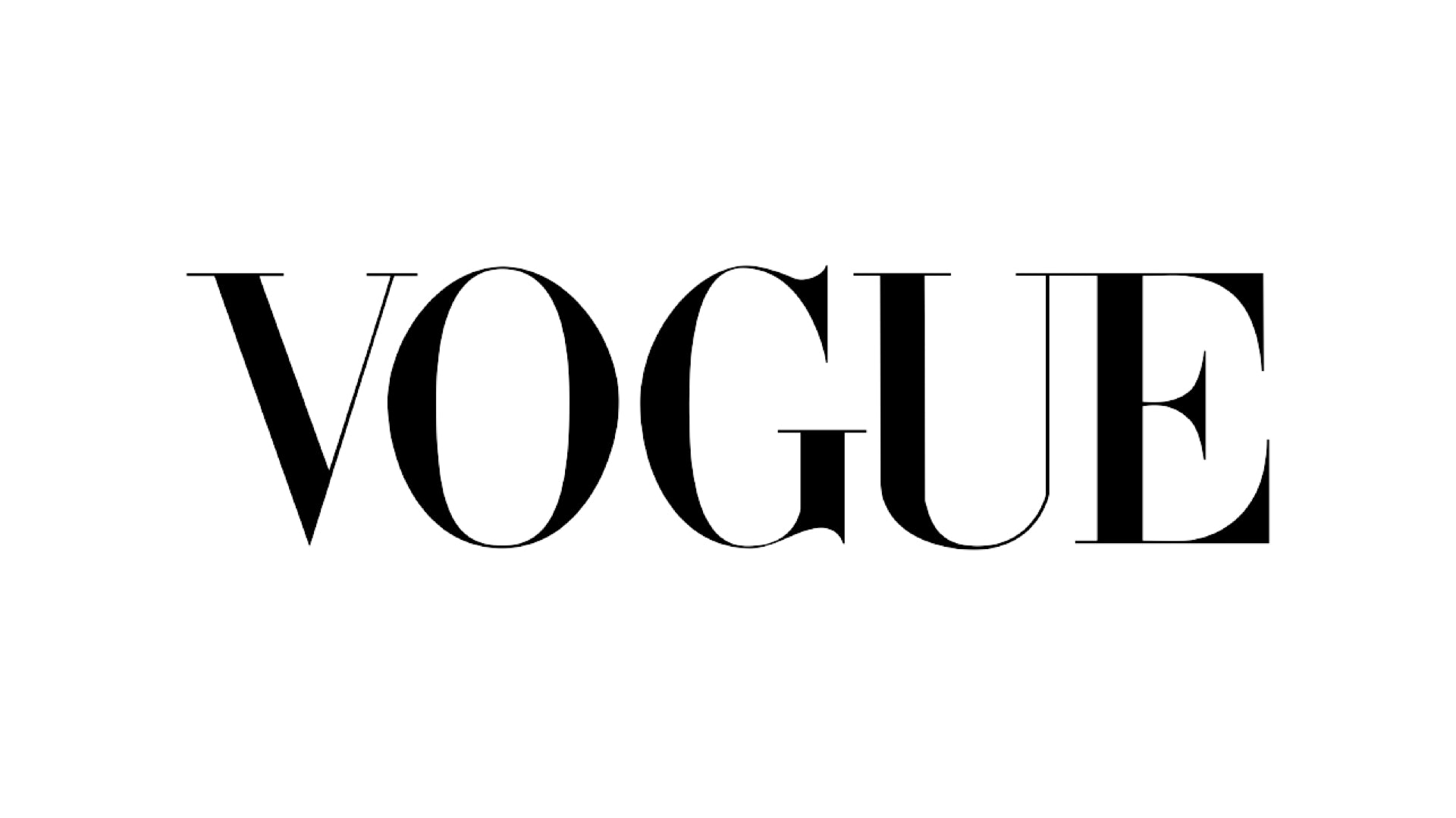Vogue logo black and white