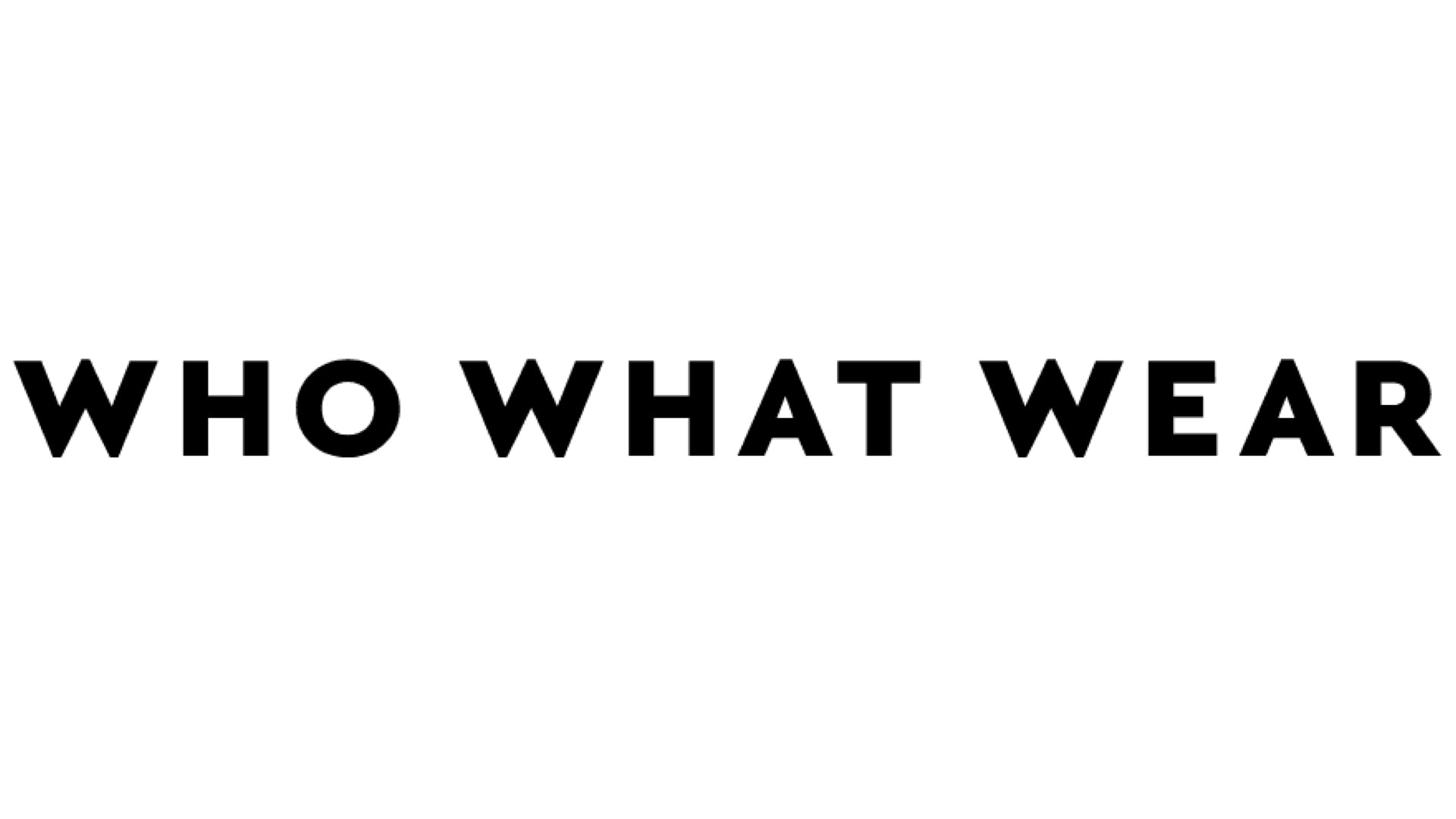 WhoWhatWear logo black and white