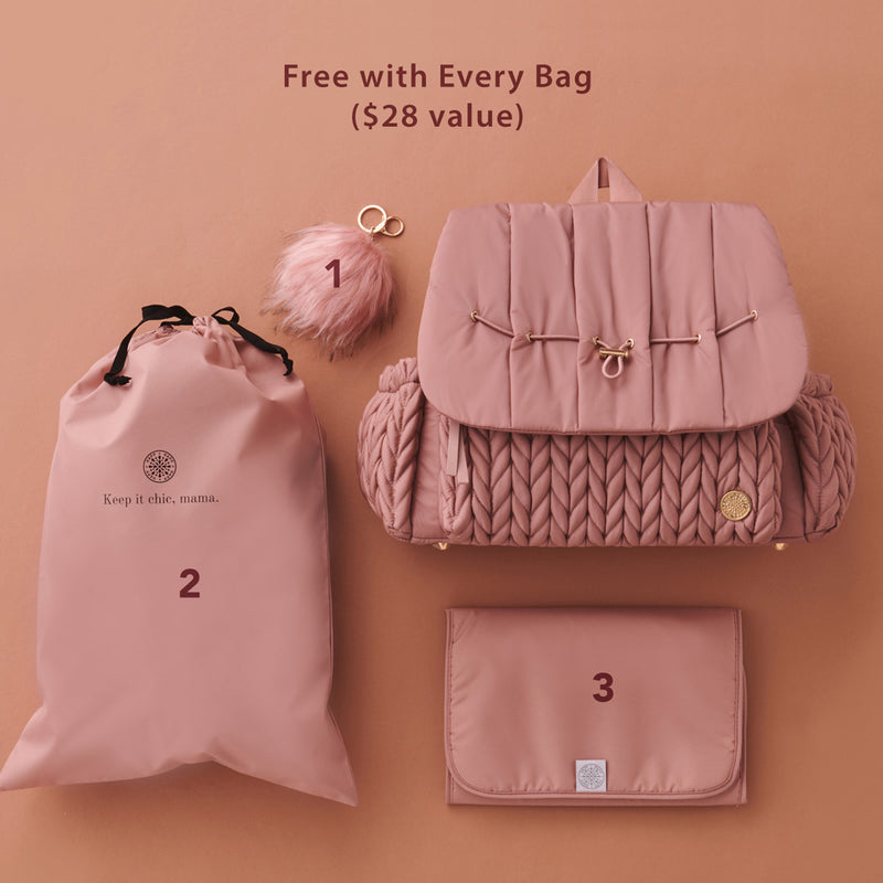 Levy Backpack Dusty Rose Promo Set