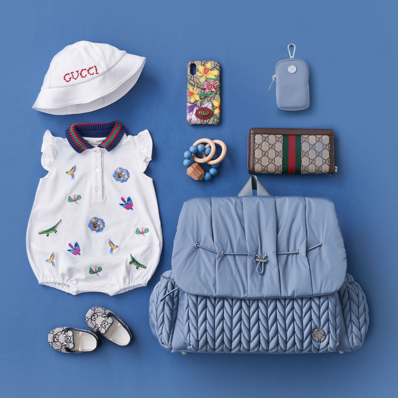 Levy Backpack Ash Blue Mother’s Day Set
