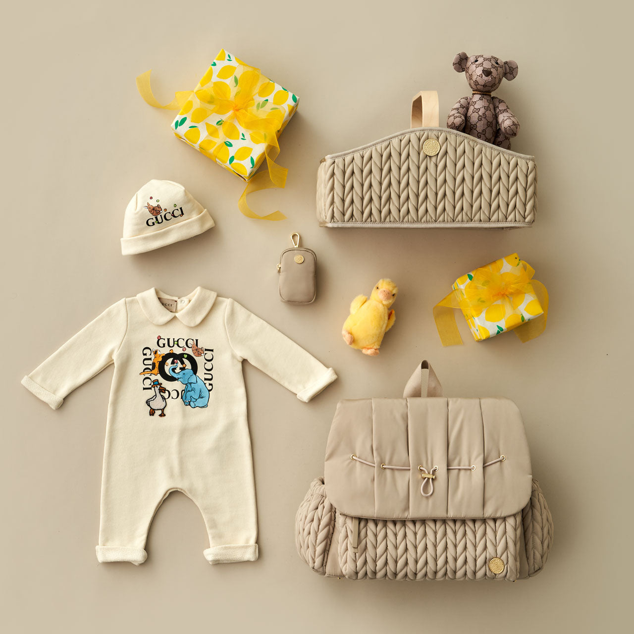 Diaper Caddy Beige