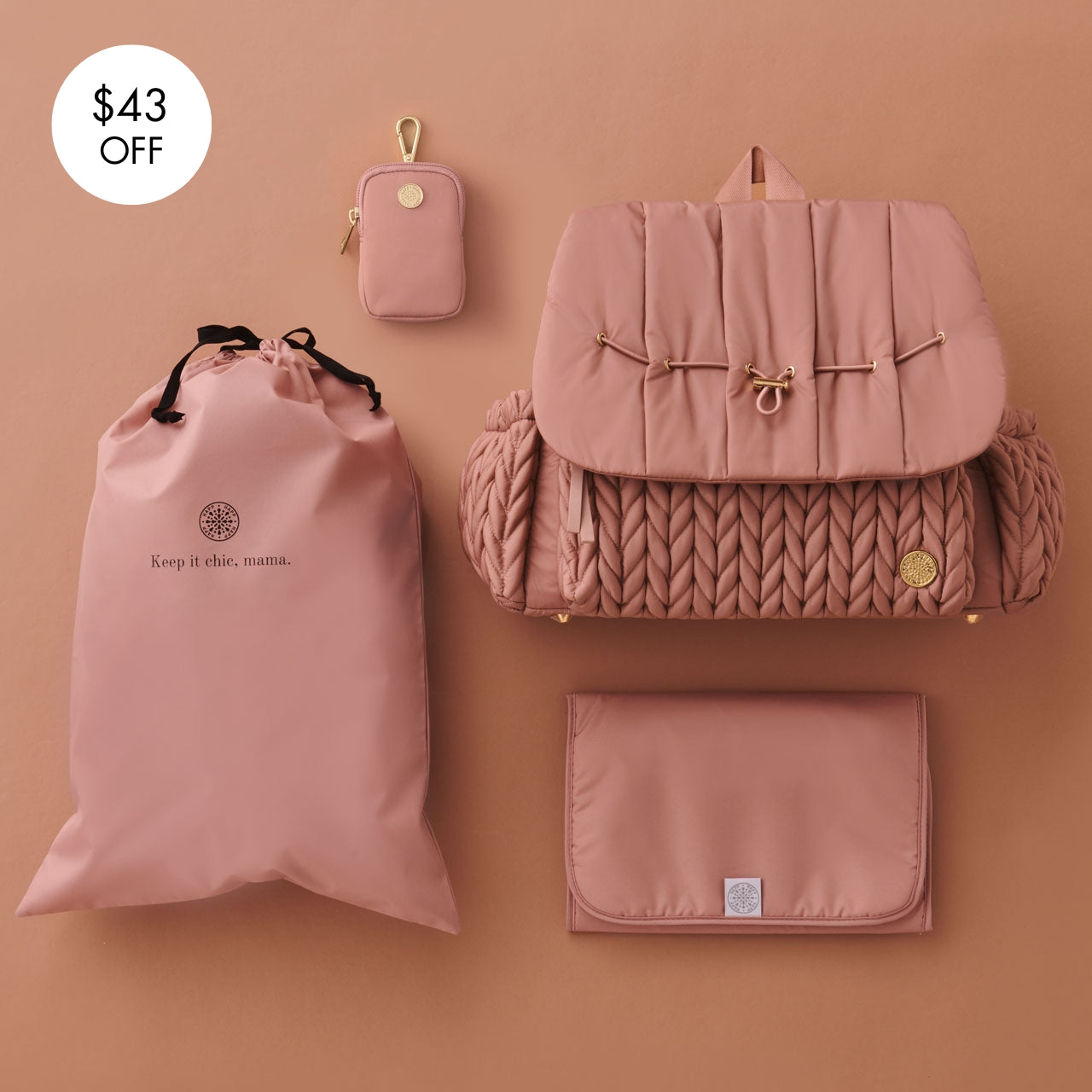 Levy Backpack Dusty Rose