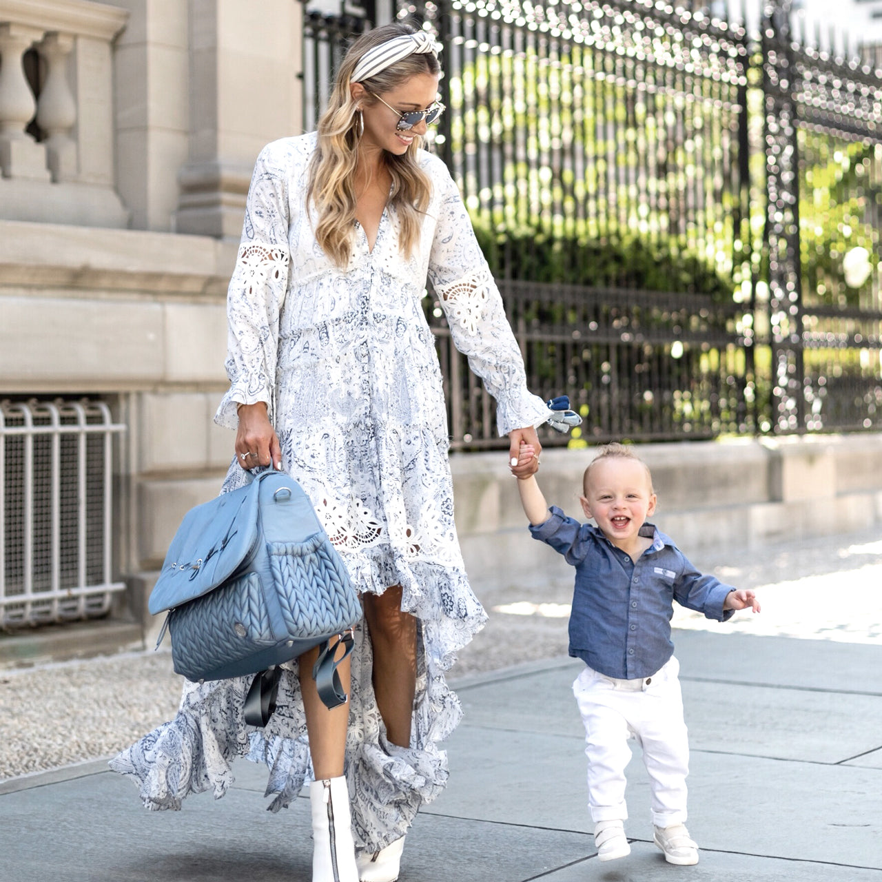 Levy Backpack Ash Blue Mother’s Day Set