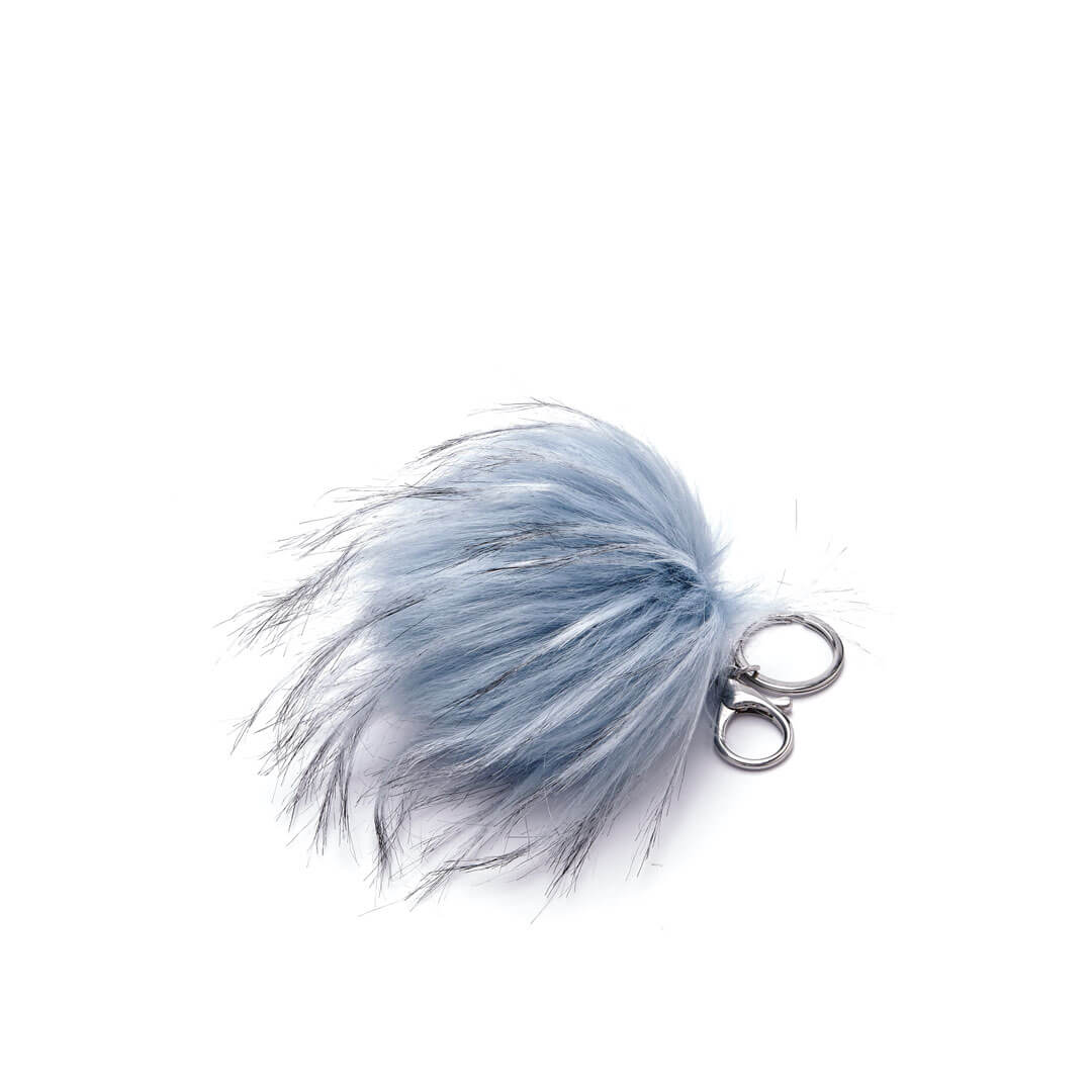 Faux Fur Pouf Bag Charm