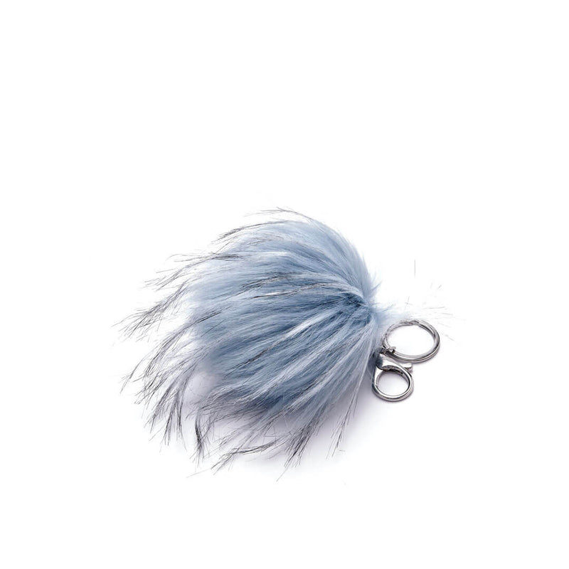 Faux Fur Pom Charm Bag Charm Keychain Pom Pom Key Ring 