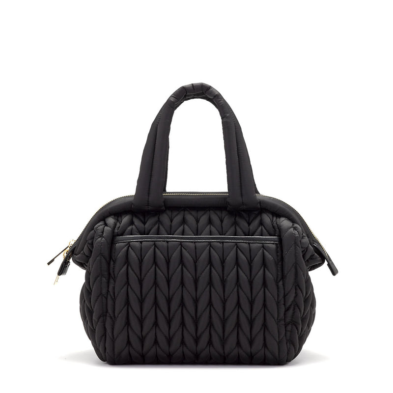 HAPP Paige Carryall Diaper Bag - Black Herringbone – HAPP BRAND